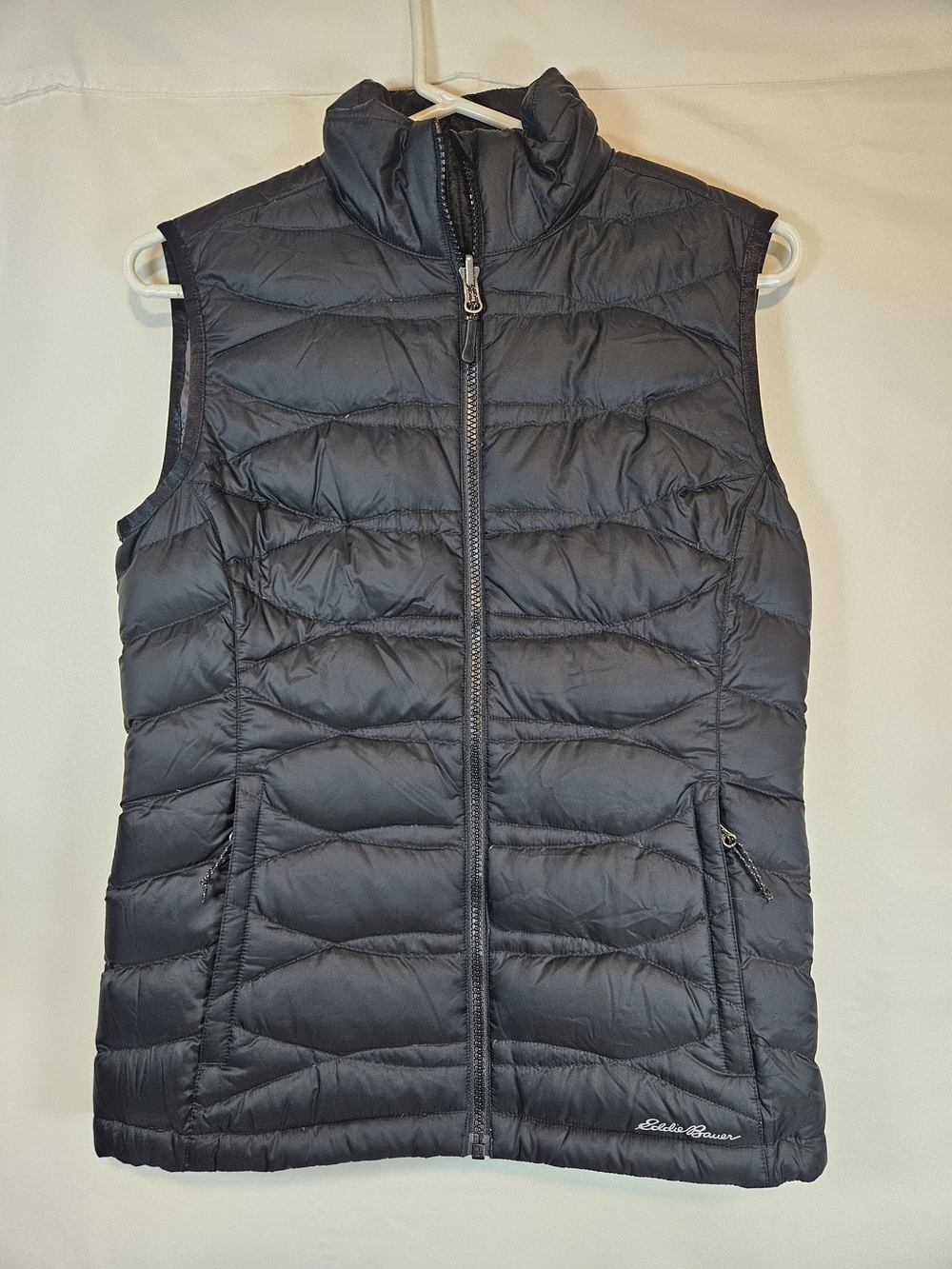 Eddie Bauer Women's Black Quilted Packable Down Puffer Vest